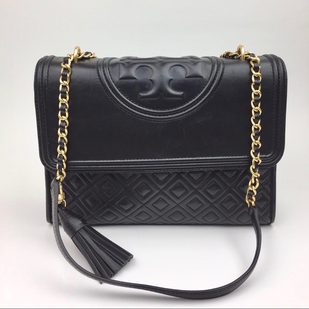 TORY BURCH Fleming Quilted Lambskin Shoulder bag